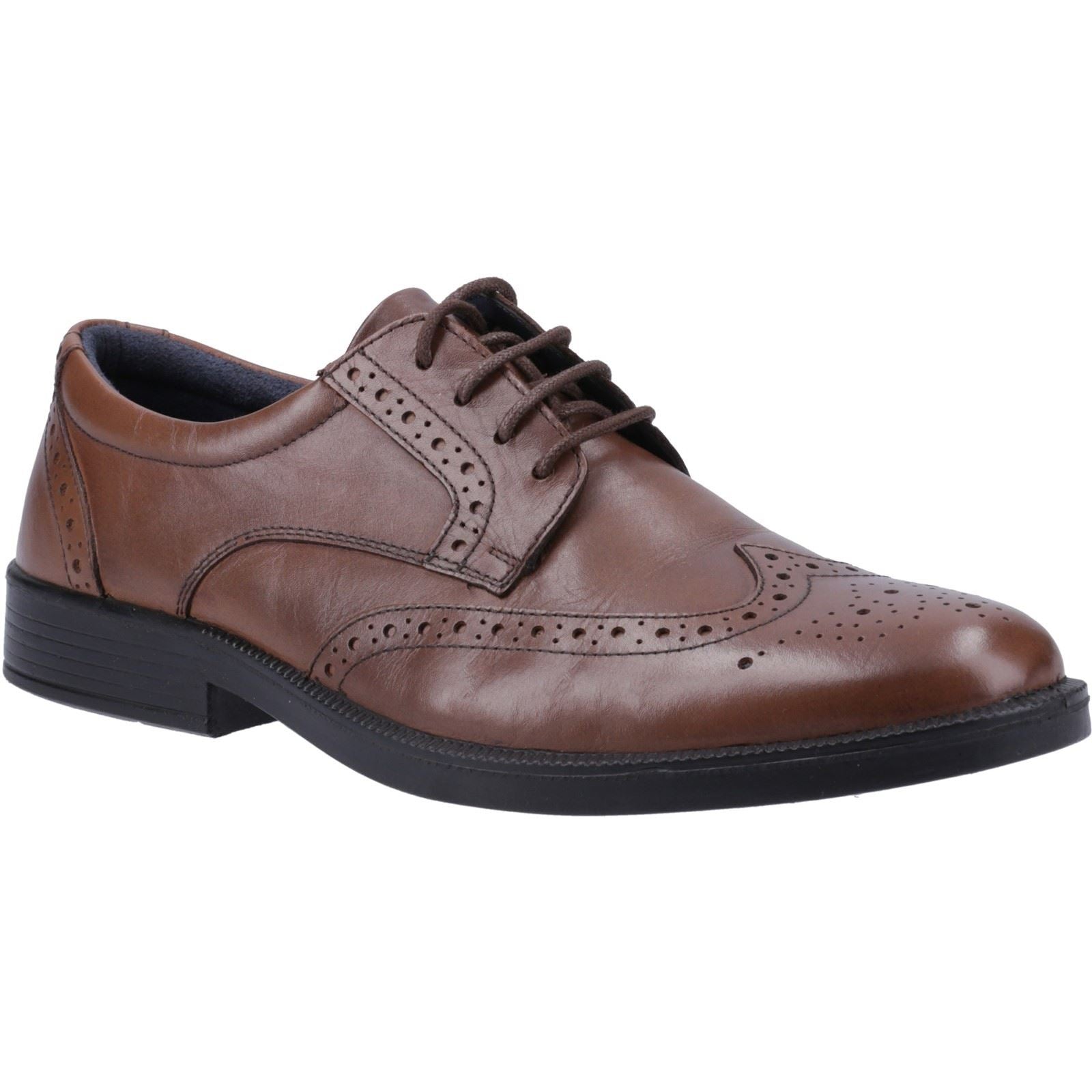 Hush Puppies Nolan Chaussures Richelieu Homme En Cuir Marron Clair