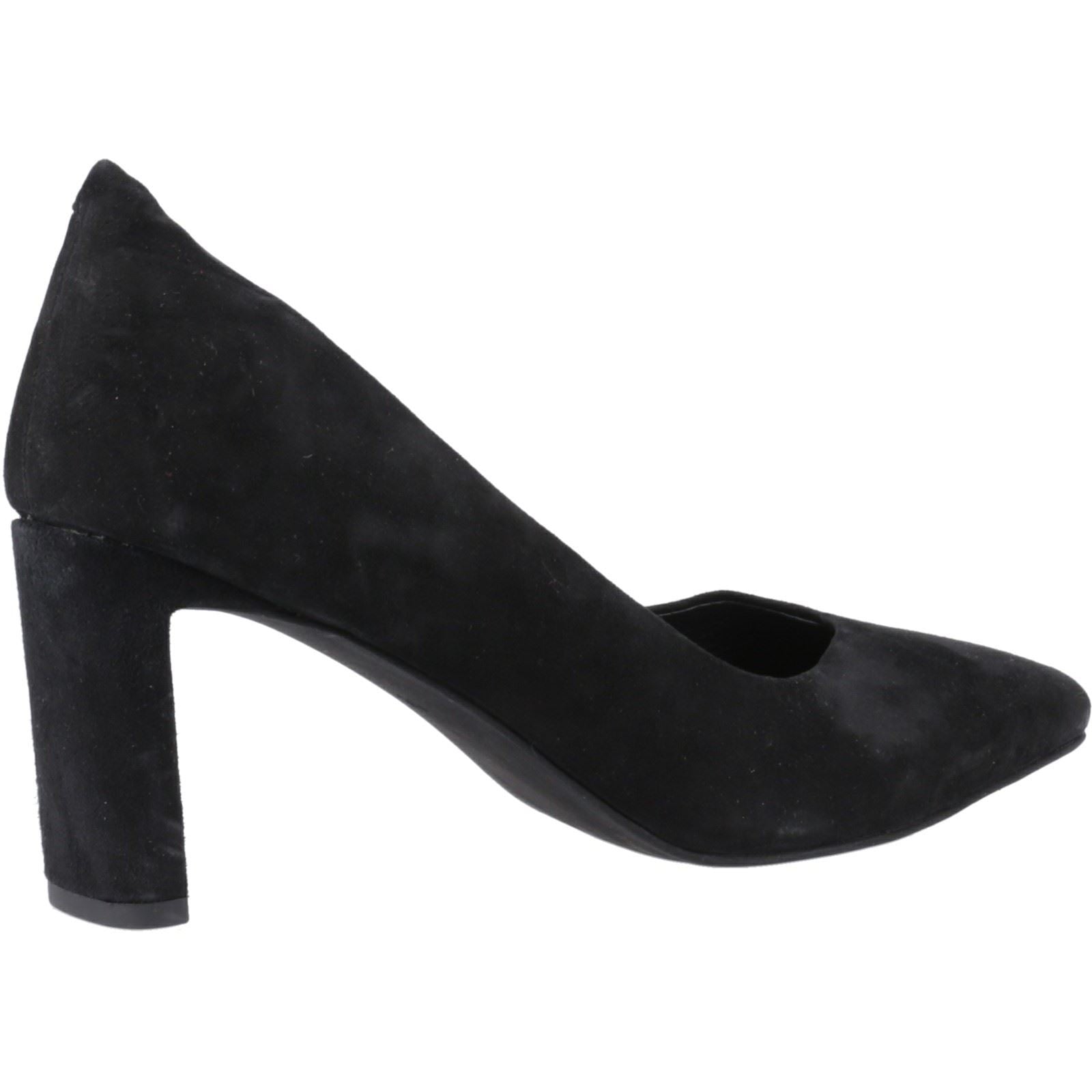 Hush Puppies Olivia Chaussures Noires Pour Femmes En Suède