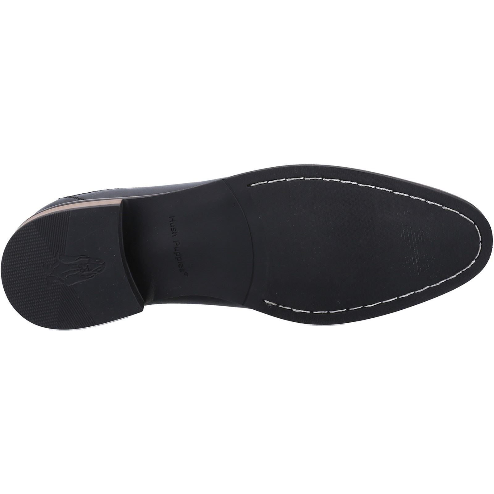 Hush Puppies Diego Chelsea Bottes En Cuir Noires Pour Hommes