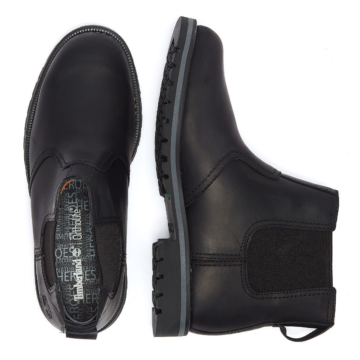 Timberland Bottes Noires Pour Hommes Larchmont Ii Chelsea