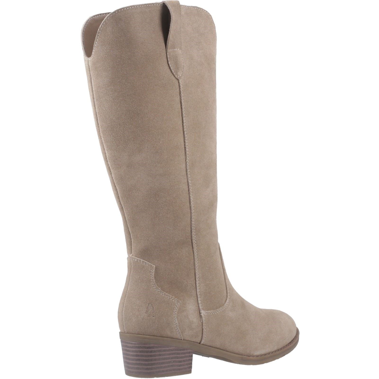 Hush Puppies Isabella Bottes Hautes À Talons En Daim Pour Femmes Couleur Taupe