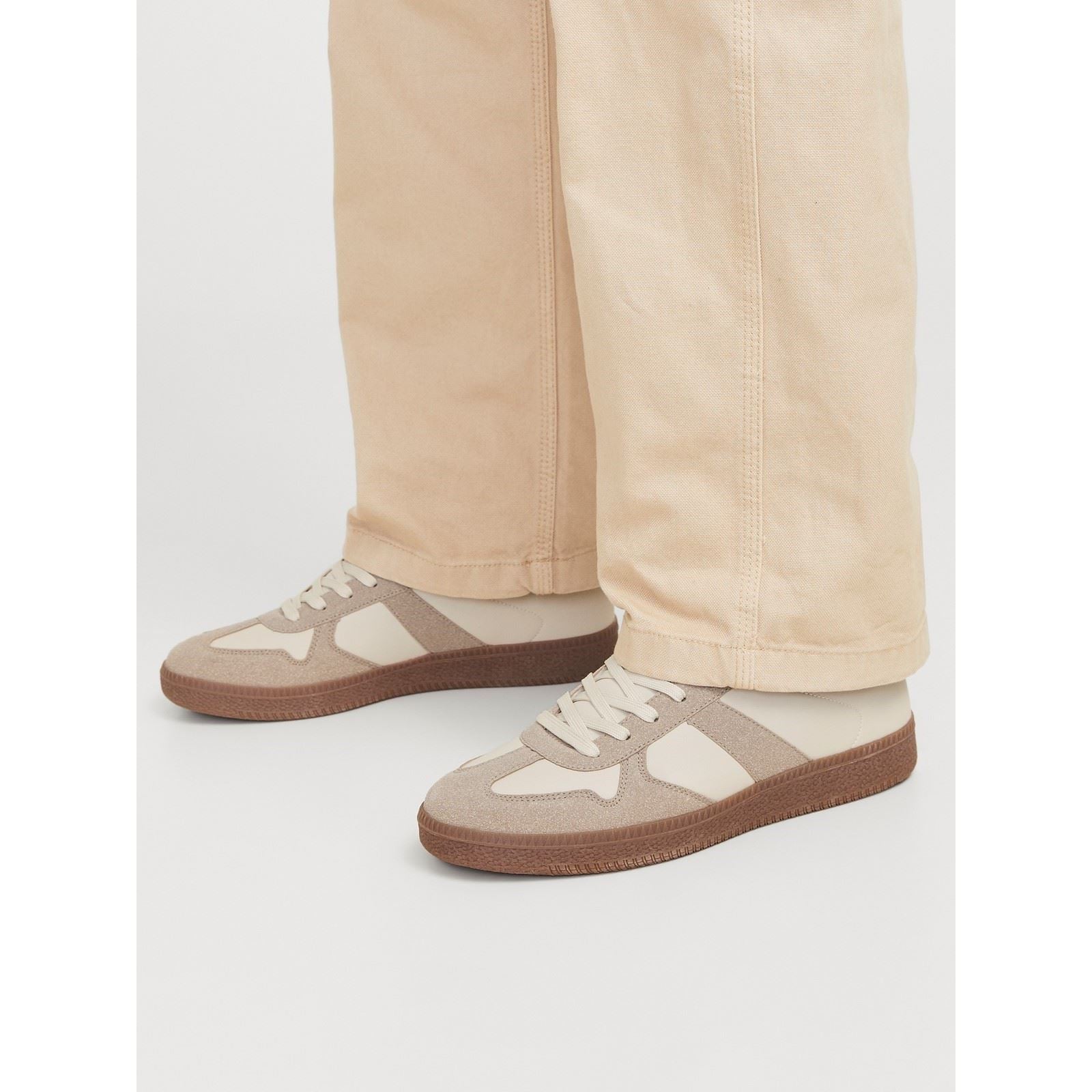 Jack & Jones Bayswater Sneakers Pour Hommes En Polyuréthane Blanc Brillant