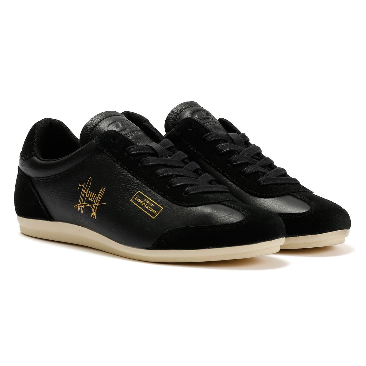 Cruyff Recoupa Baskets Noires En Cuir Pour Hommes
