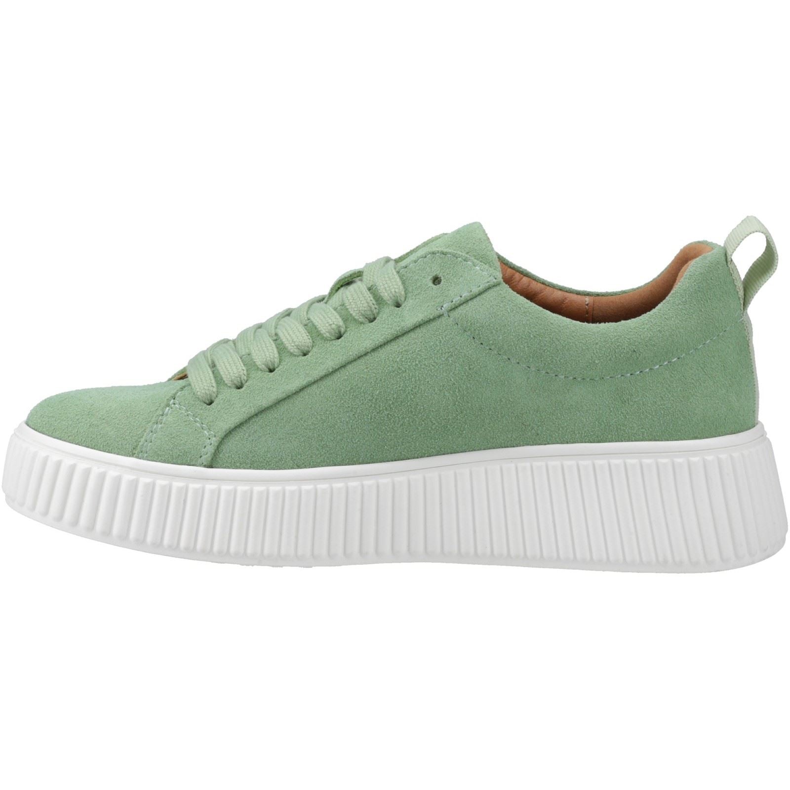 Hush Puppies Harlow Suede Baskets En Daim Pour Femme, Vertes