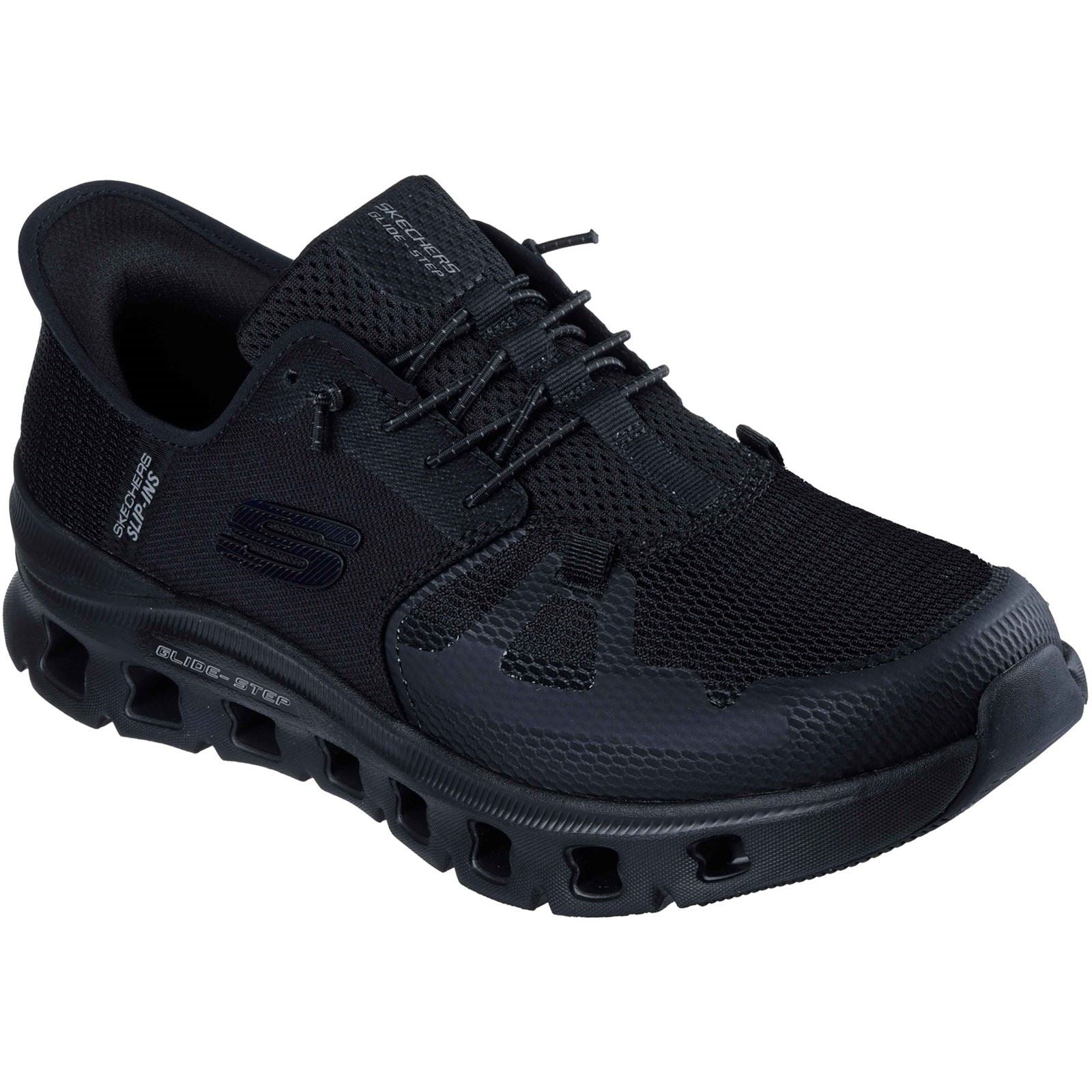 Skechers Glide-Step Pro Baskets Noires En Textile Pour Hommes