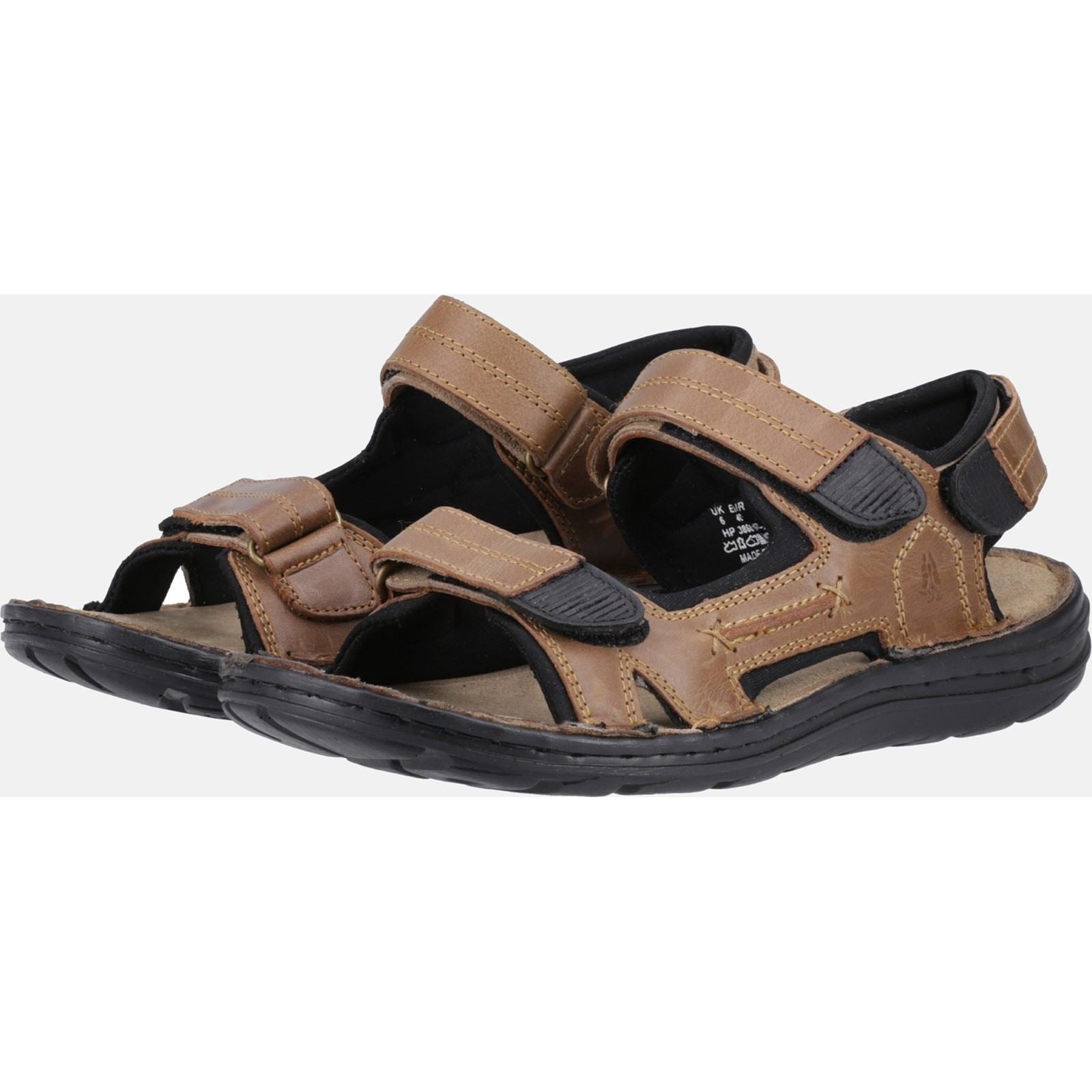 Hush Puppies Alistair Sandales Pour Hommes En Cuir Marron
