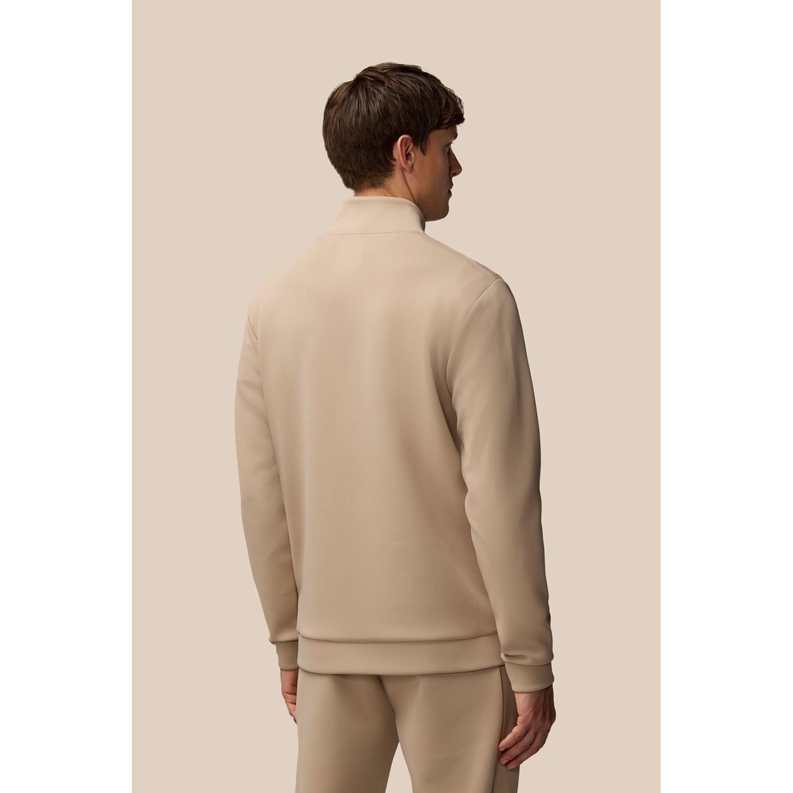 Castore Scuba 1/4 Zip Sweatshirt Marron En Polyester Pour Homme