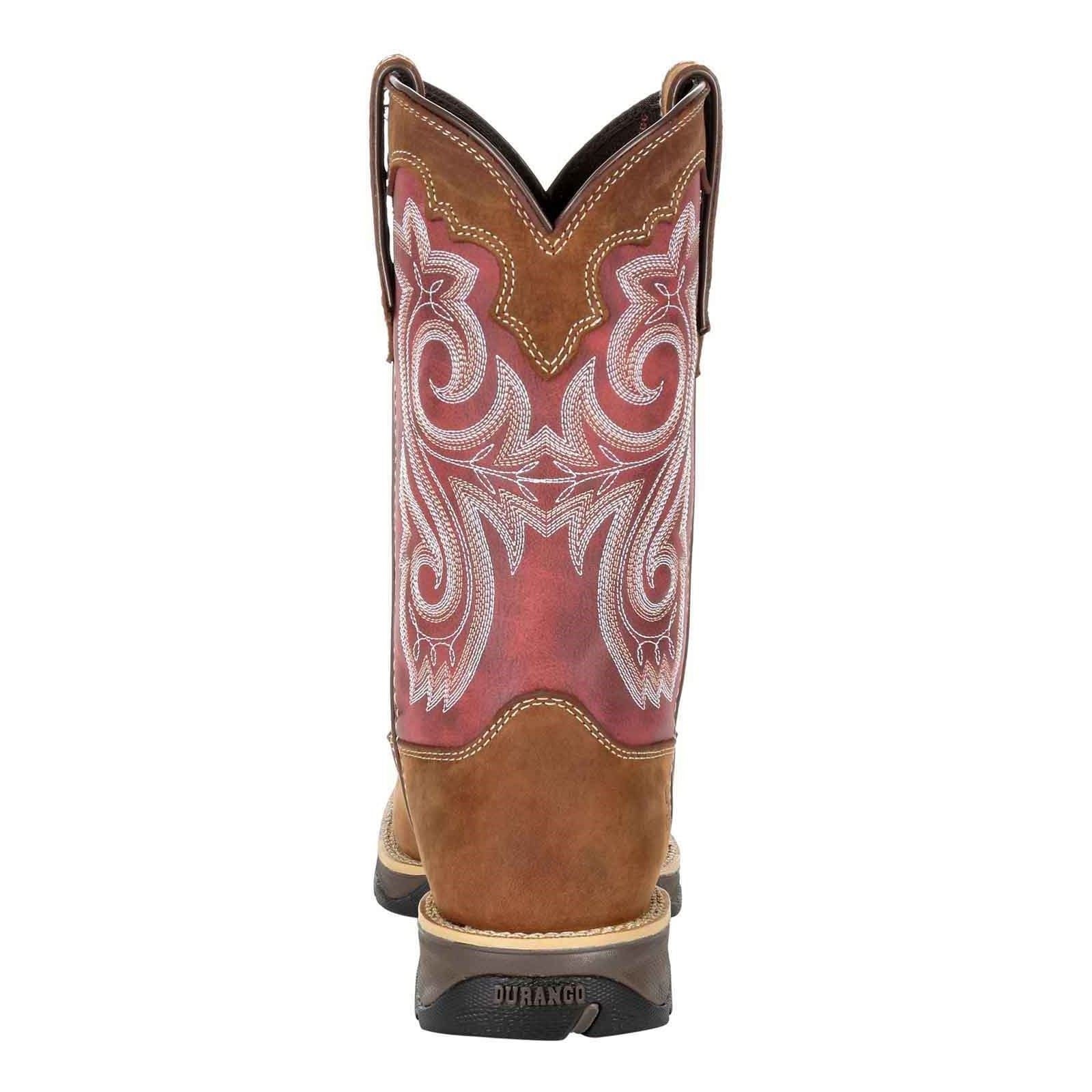 Durango Lady Rebel Bottes En Cuir Pour Femmes Marron/Rouge Rouille Briar