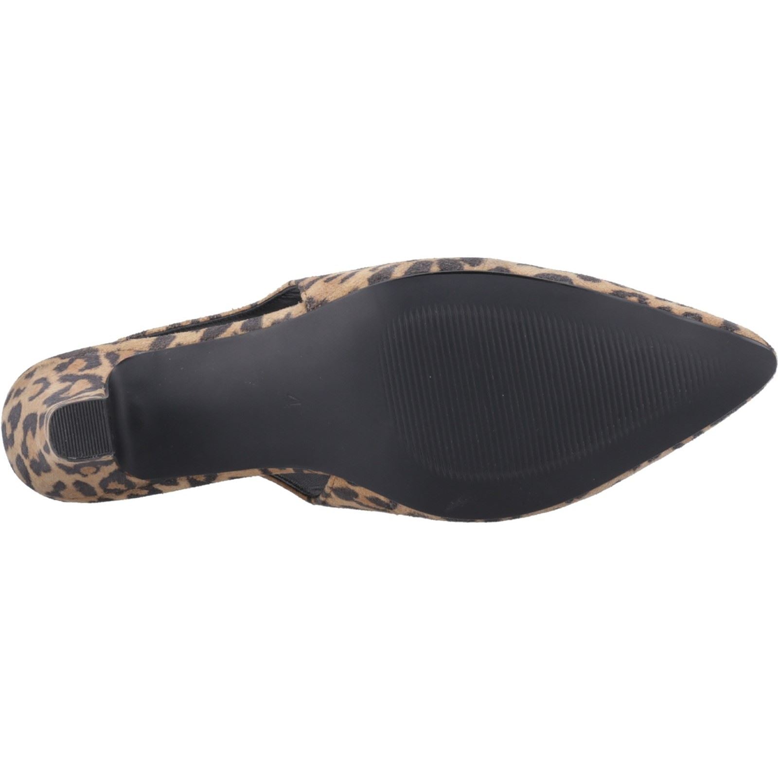 Hush Puppies Nahla Chaussures À Talons Pointus Pour Femmes En Cuir Léopard