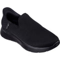 Skechers Go Walk Flex No Hands Baskets Noires Pour Hommes En Polyester