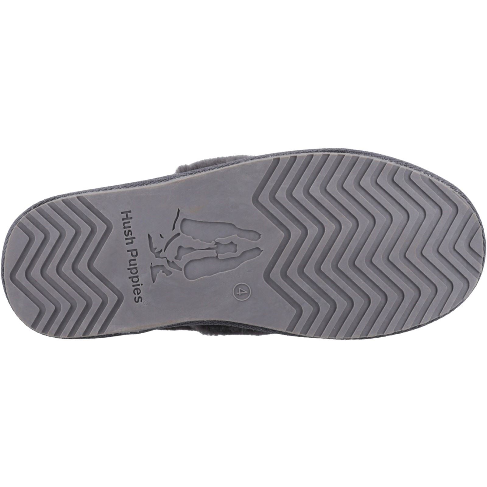 Hush Puppies Ariel Chaussons Gris Pour Femmes En Suède
