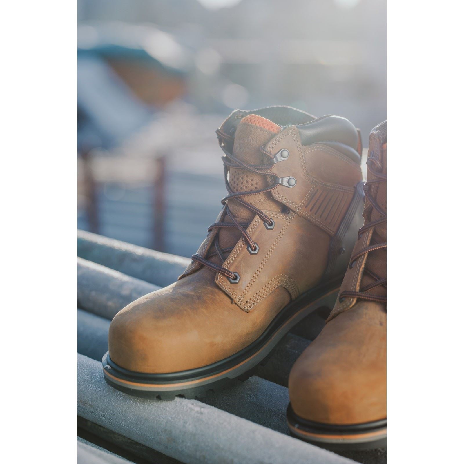 Timberland Pro  Bottes De Sécurité En Cuir Marron Ballast