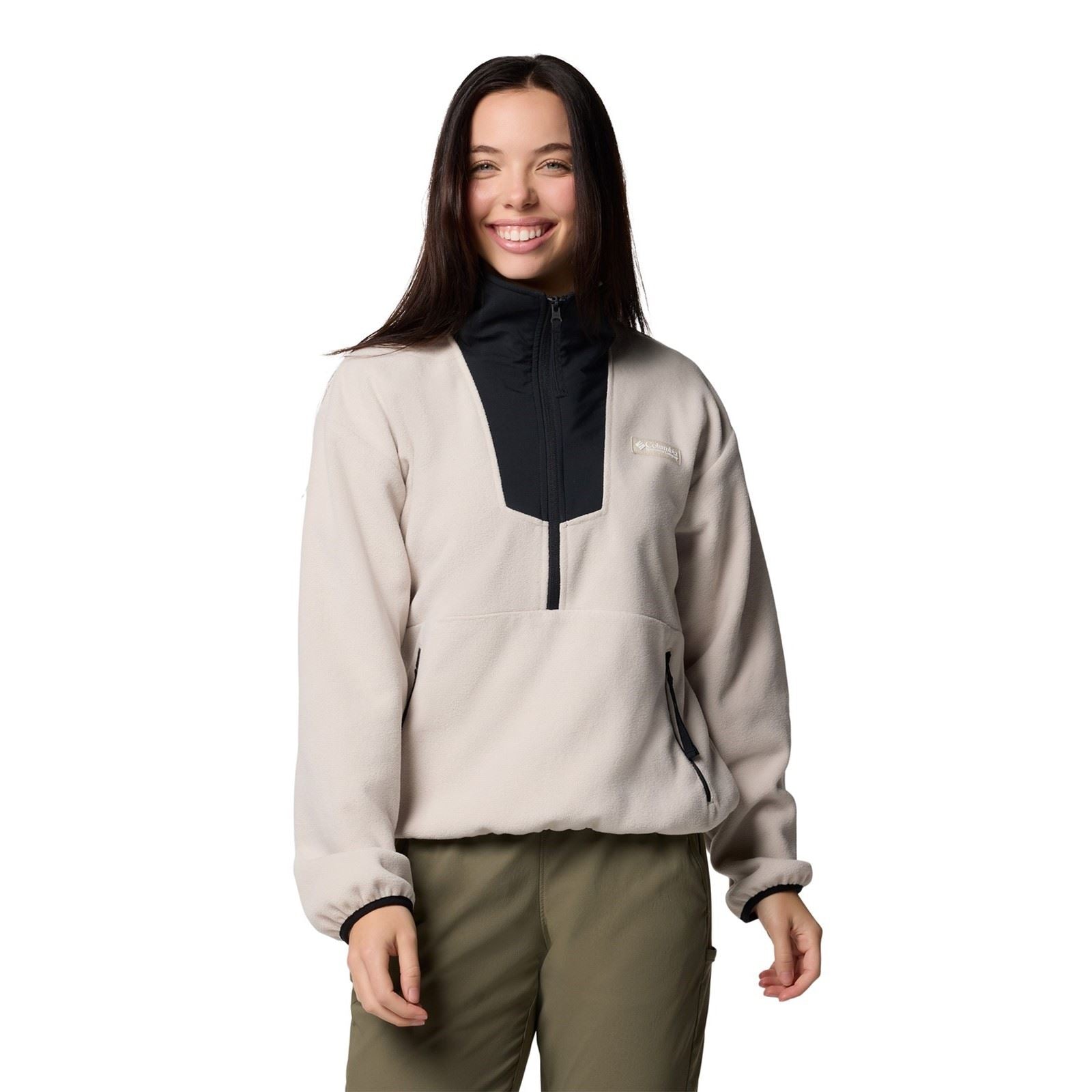 Columbia Sequoia Grove 1/2 Zip Fleece Pull En Polyester Pour Femme Marron