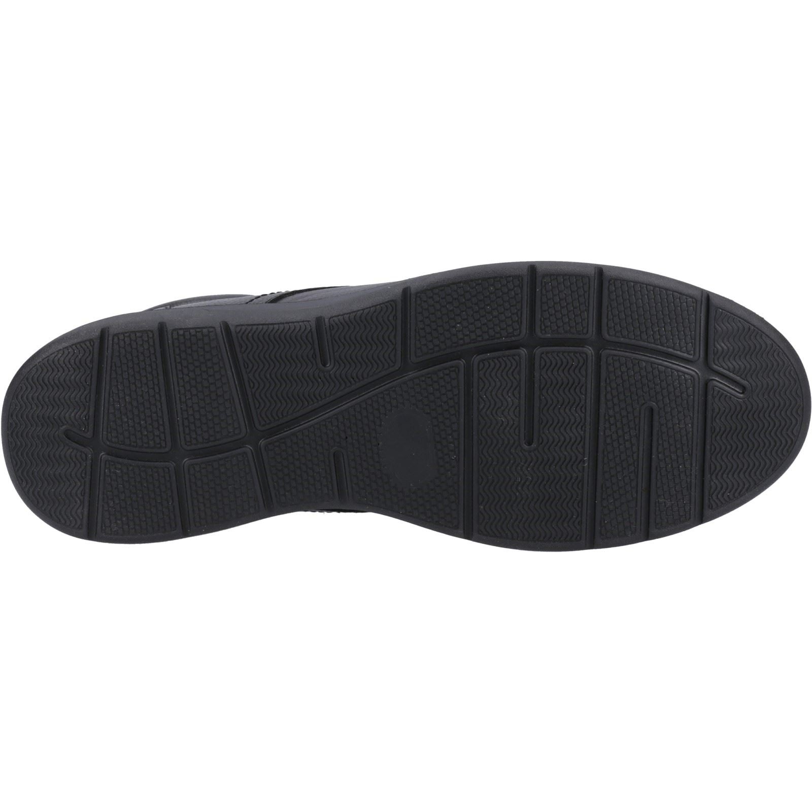 Hush Puppies Malcolm Bottes Noires En Cuir Pour Hommes