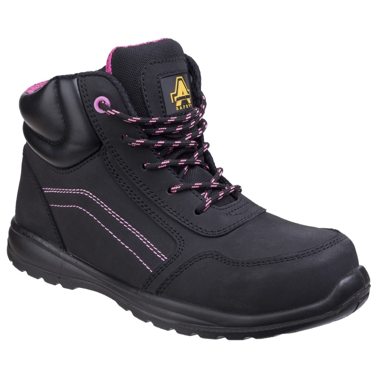 Amblers Safety  Bottes De Sécurité En Cuir Noir Pour Femmes Lydia Action As601