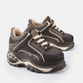 Buffalo 1339-14 Baskets Pour Femmes En Cuir Marron