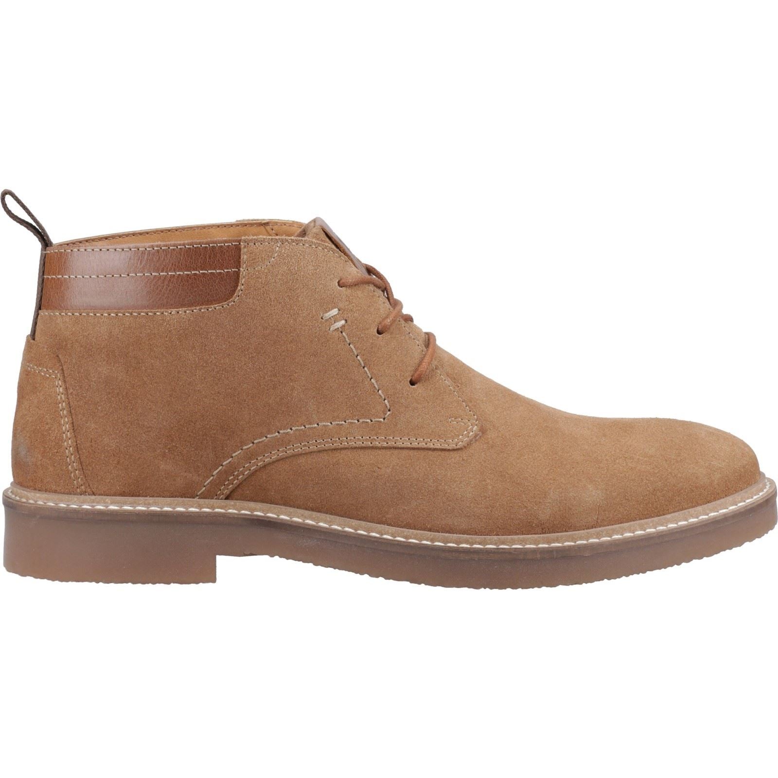 Hush Puppies Gideon Bottines Pour Homme En Daim Marron Clair