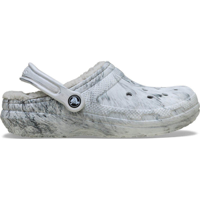 Crocs Classic Lined Clog Sabots En Swirl Gris Pour Femmes En Thermoplastique
