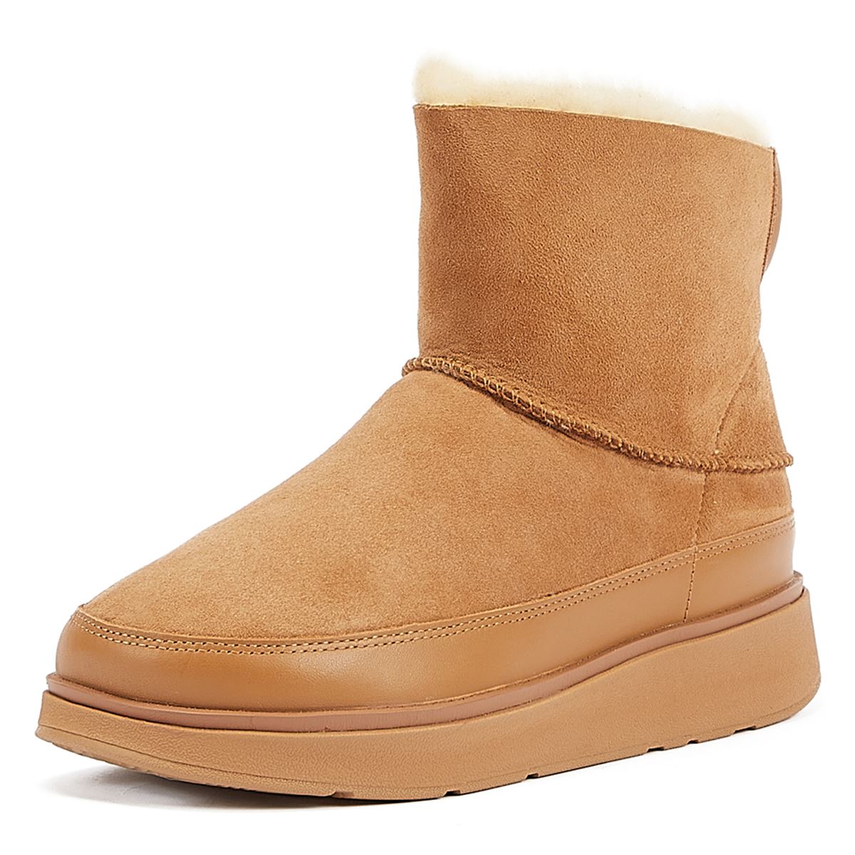 FitFlop Bottes Pour Femmes En Peau De Mouton Retournée Beige