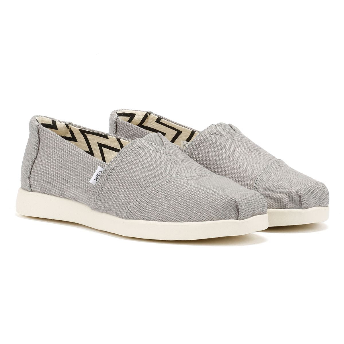 TOMS Alpargata Plus Heritage Espadrilles En Toile Grise Pour Femme