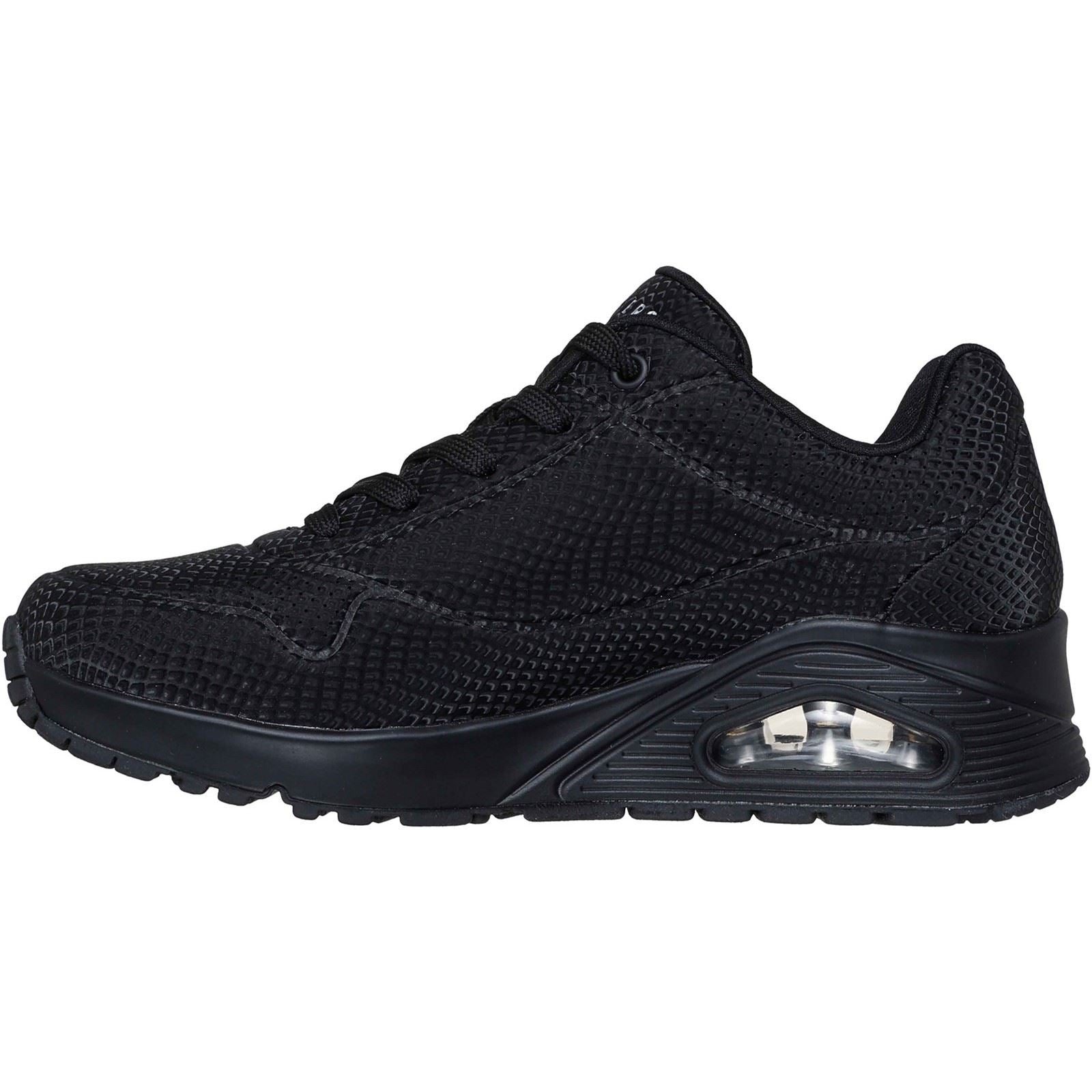 Skechers UNO - Shiny Scale Baskets Noires En Polyuréthane Pour Femmes
