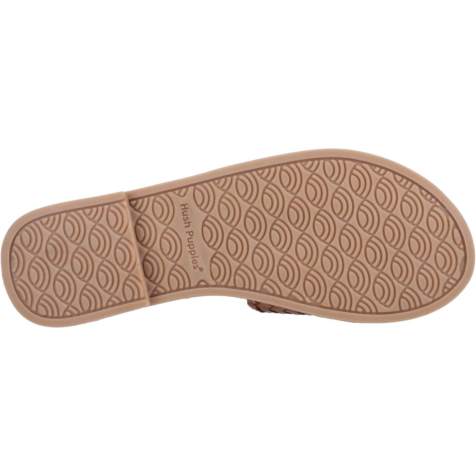 Hush Puppies Hetty Slide Sandales En Cuir Pour Femme Couleur Tan