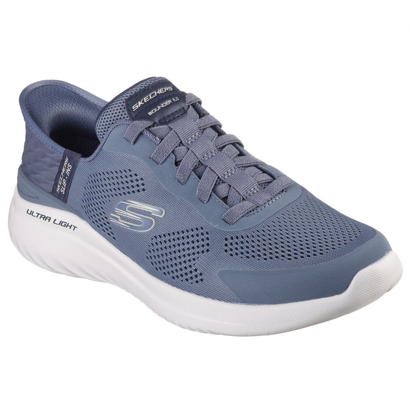 Skechers Bounder 2.0 Emerged Baskets Pour Hommes En Toile Gris Ardoise