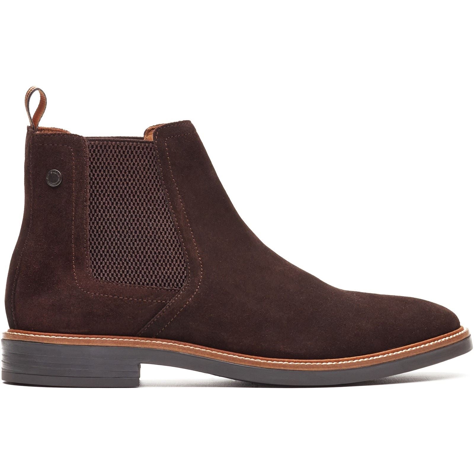 Base London Sussex Chelsea Boot Bottes En Cuir Pour Hommes Marron