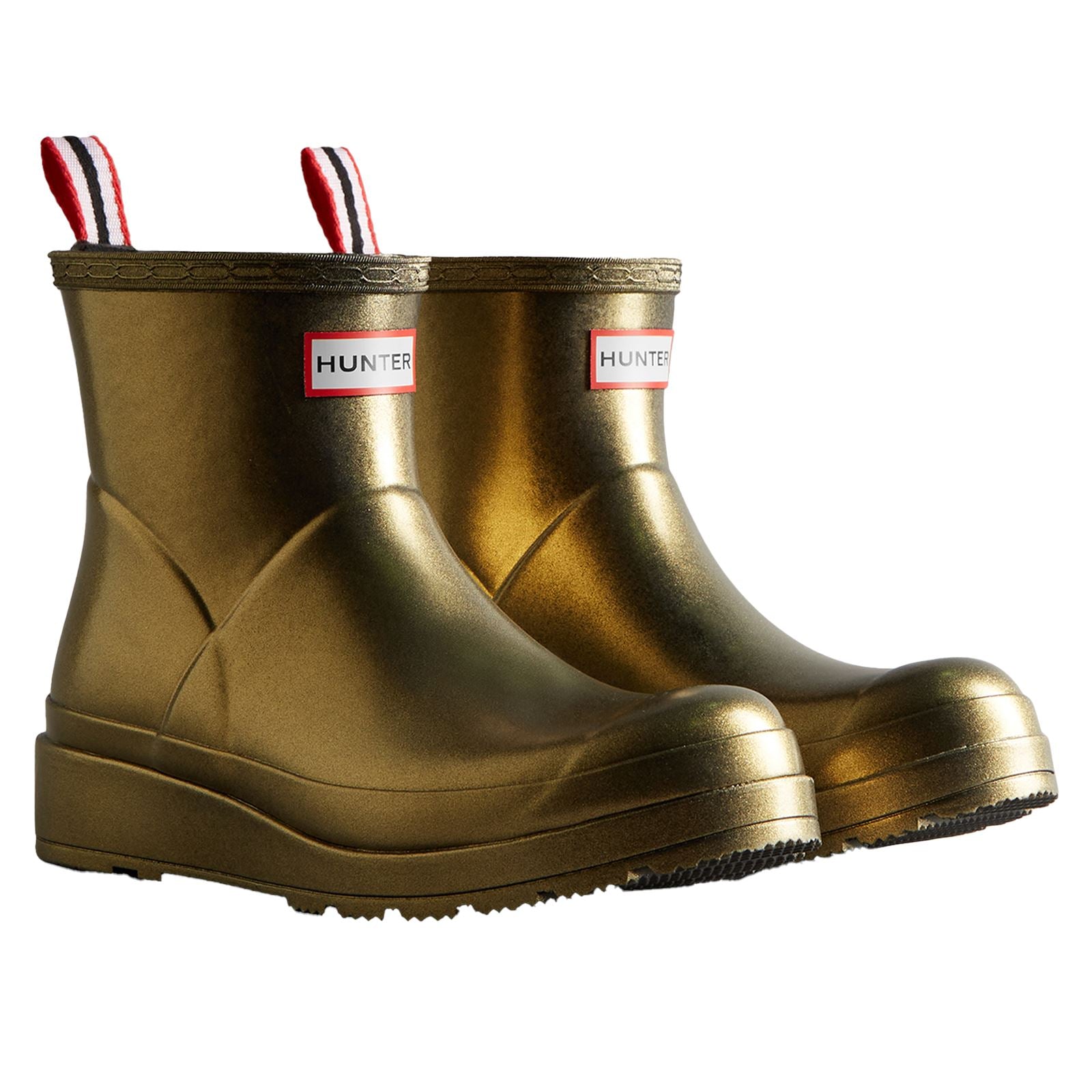 Hunter Nebula Play Bottes De Pluie En Caoutchouc Doré Pour Femmes