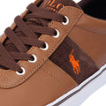 Ralph Lauren Hanford III Baskets En Cuir Marron Pour Hommes
