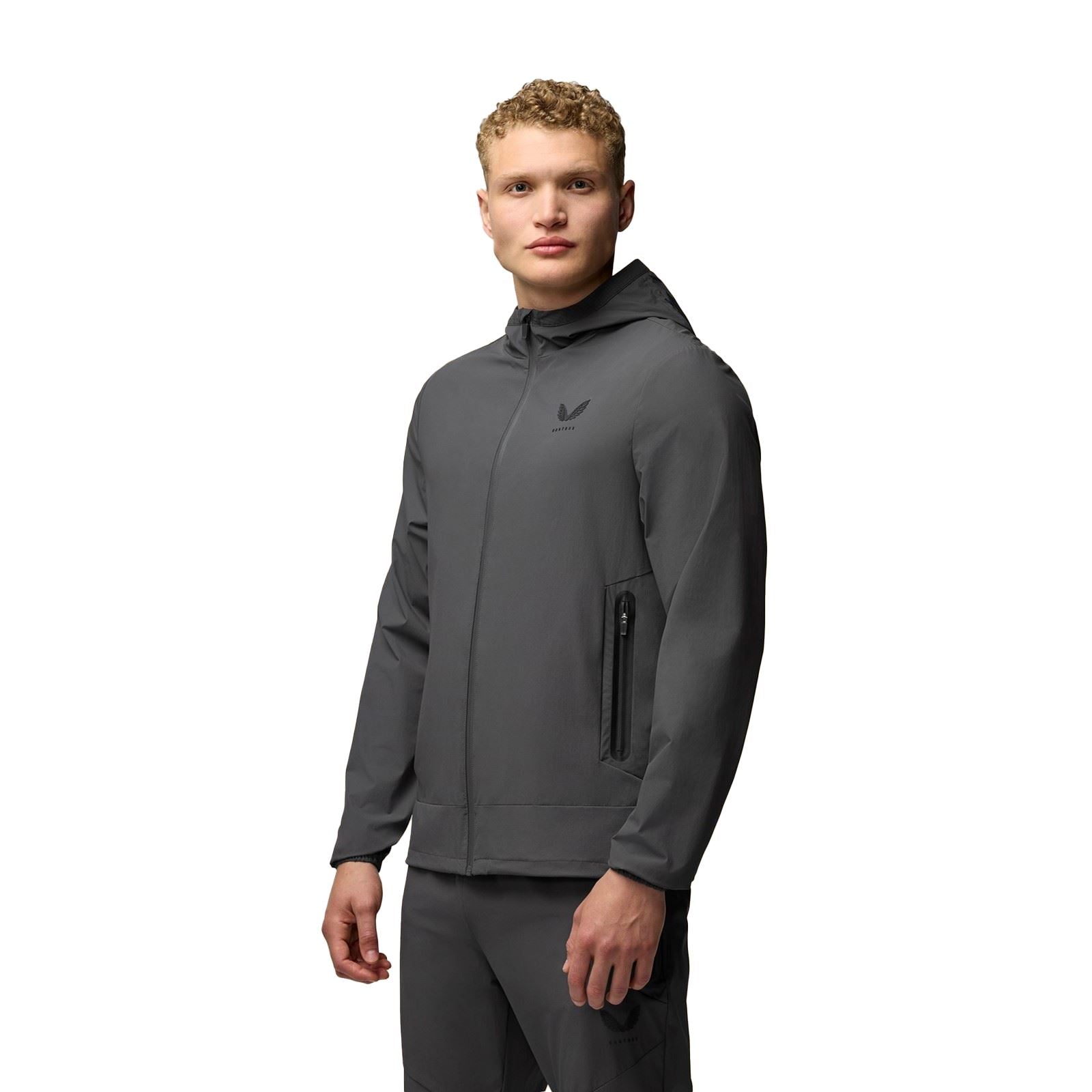Castore Lightweight Flex Jacket Vestes De Survêtement Grises Pour Hommes