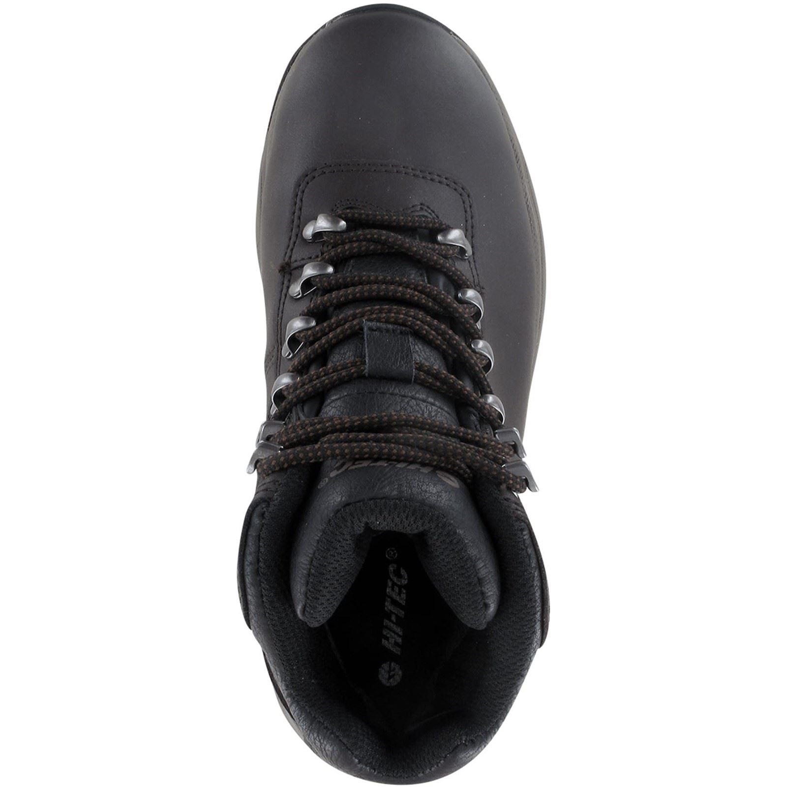 Hi-Tec Eurotrek Lite Waterproof Bottes De Randonnée En Simili Cuir Pour Femme De Couleur Chocolat Foncé