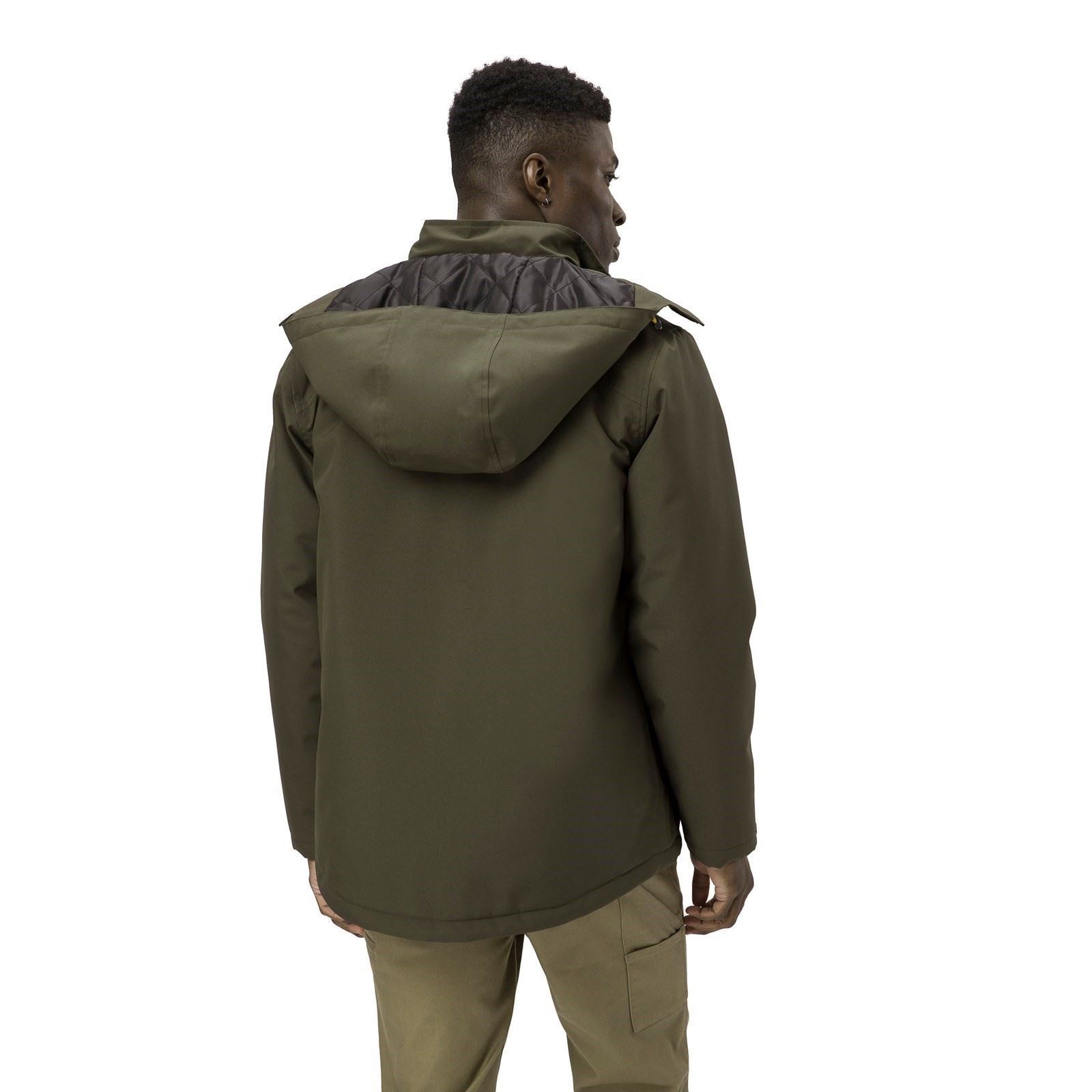 Caterpillar Lightweight Insulated Veste Doudoune Verte Pour Homme