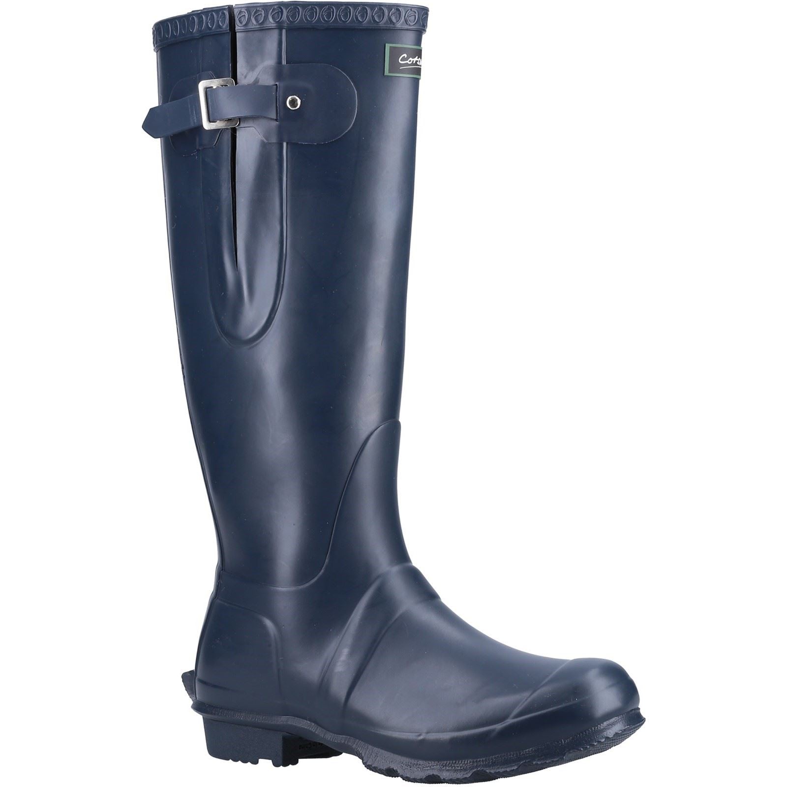 Cotswold Windsor Welly Bottes De Pluie Pour Femmes En Caoutchouc Bleu Marine
