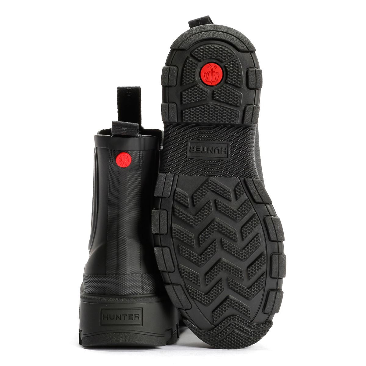 Hunter Elements Chelsea Bottes En Caoutchouc Noires Pour Femmes