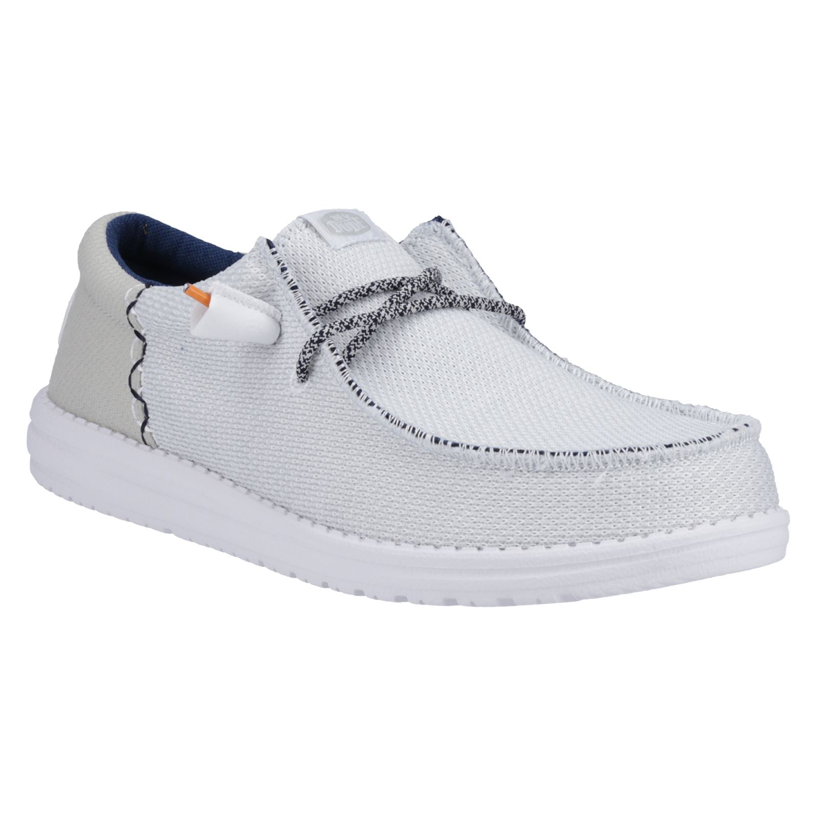 HEYDUDE Wally Funk Open Mesh Chaussures Bateau Blanches Pour Hommes