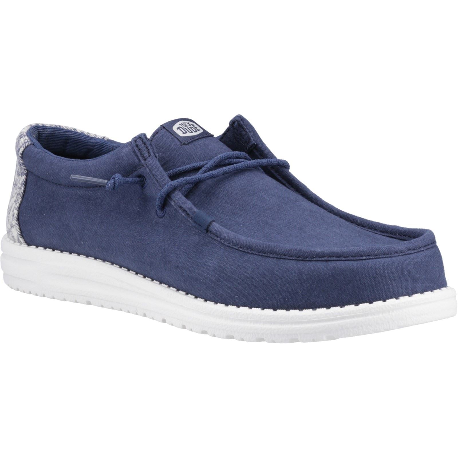 HEYDUDE Wally Surf Wash Chaussures Mocassins En Velours Homme Bleu Marine