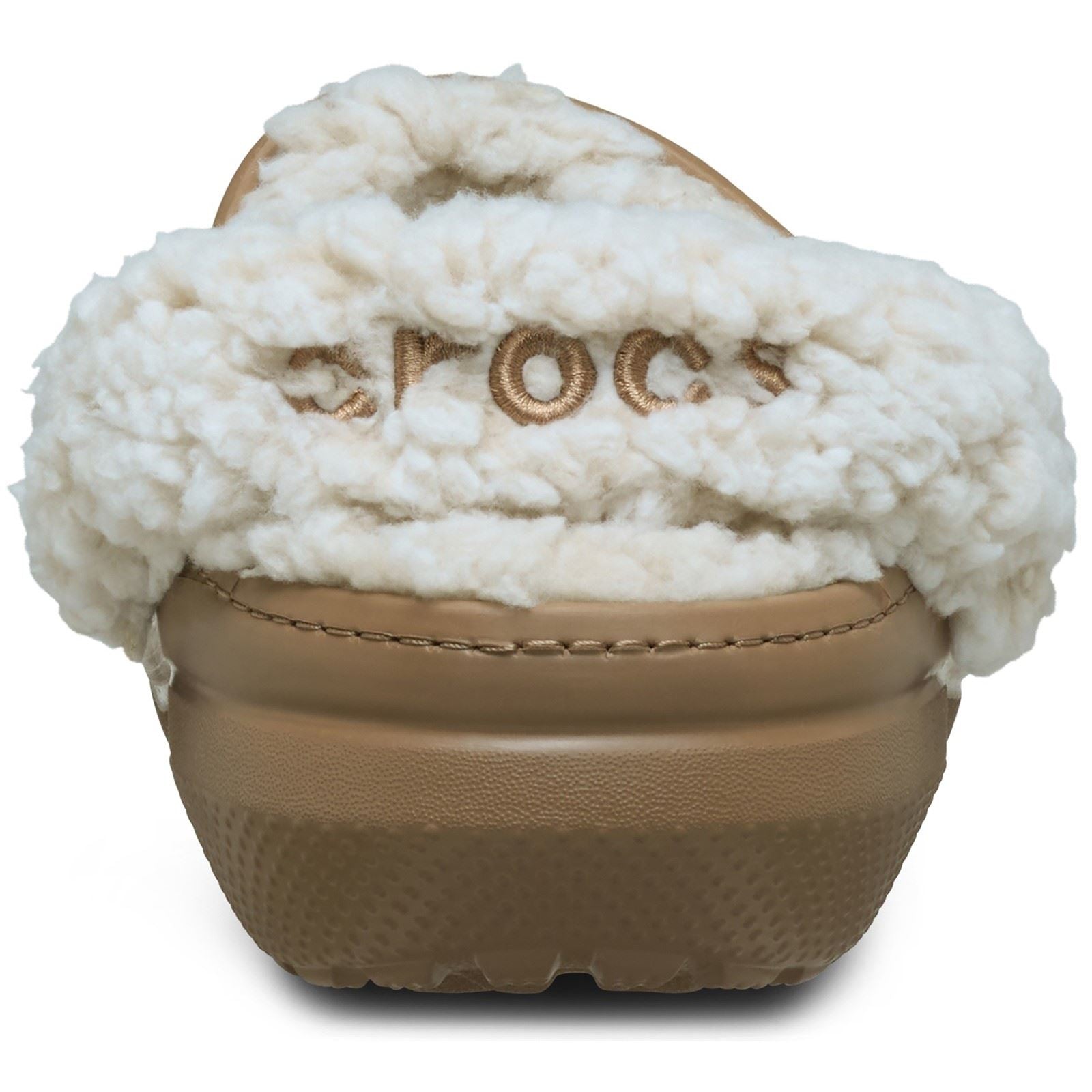 Crocs Classic Fleece Lined Sabots En Sépia En Thermoplastique