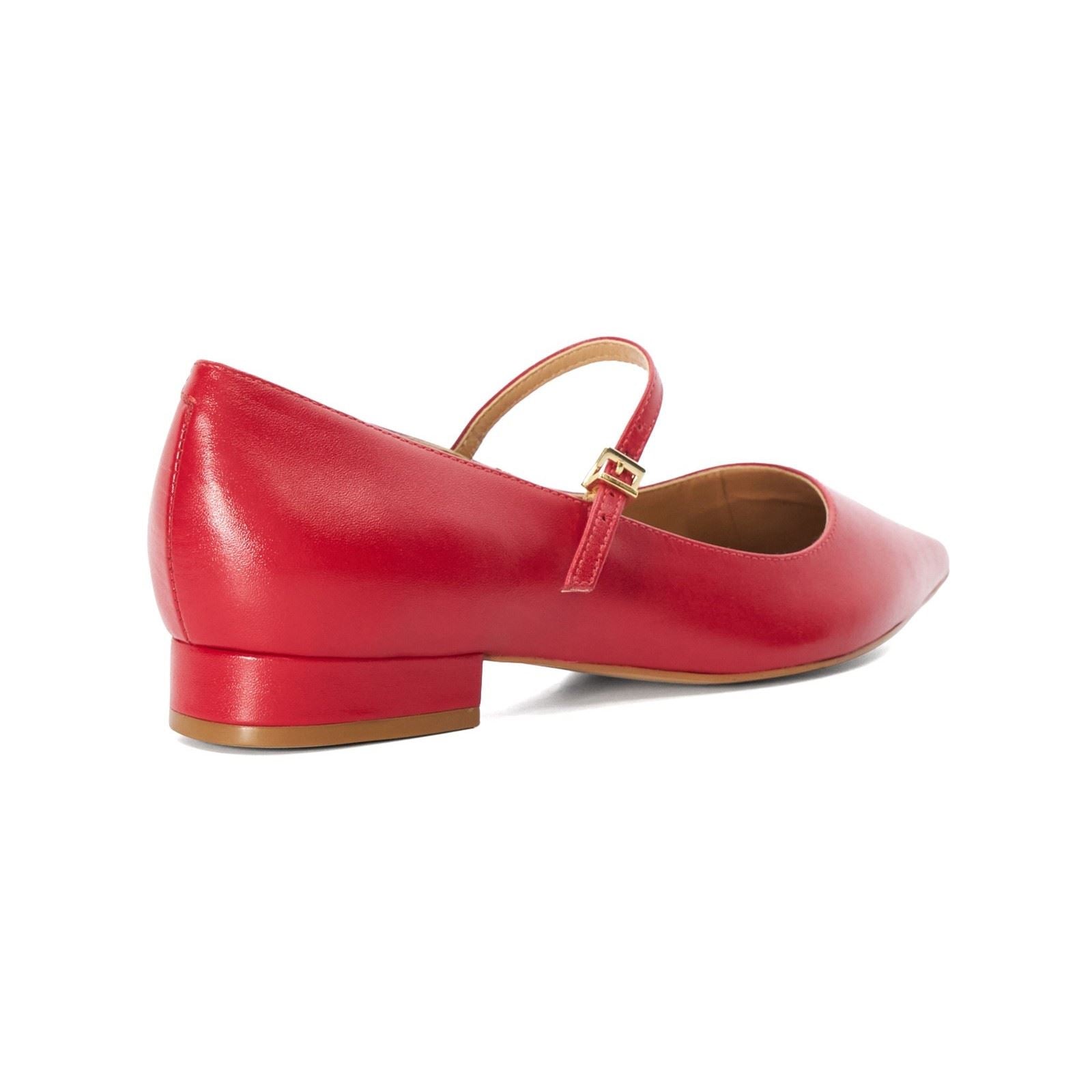 Dune Hastas Talons Rouges En Cuir Pour Femmes