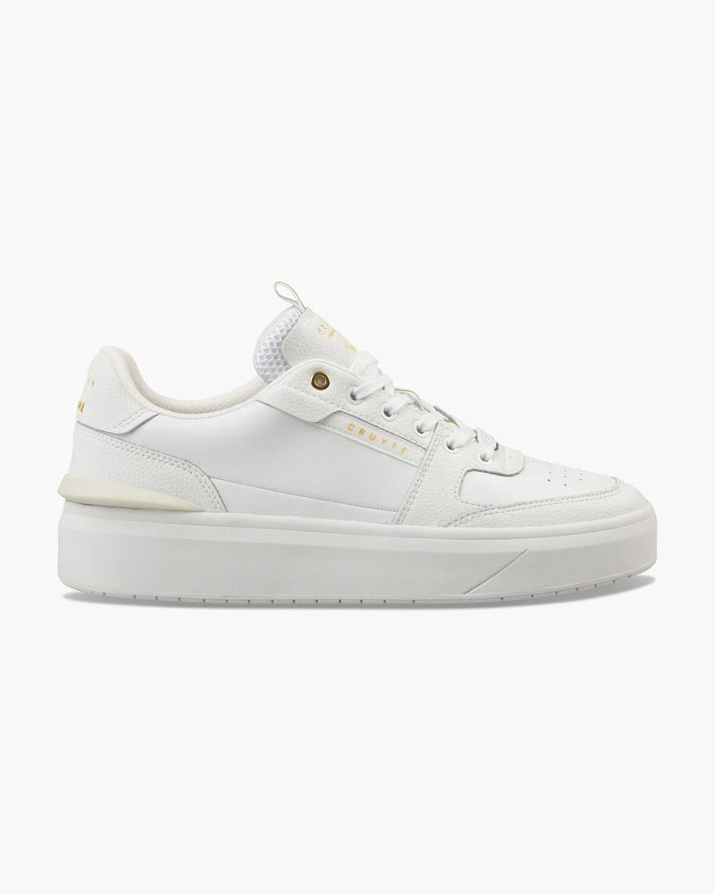 Cruyff Endorsed Tennis Baskets Blanches En Cuir Pour Hommes