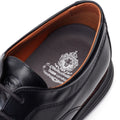 Base London Wing Chaussures Oxford Noires En Cuir Pour Hommes
