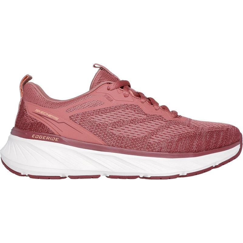 Skechers Edgeride Power Flow Chaussures De Sport En Toile Mauve Foncé Pour Femme