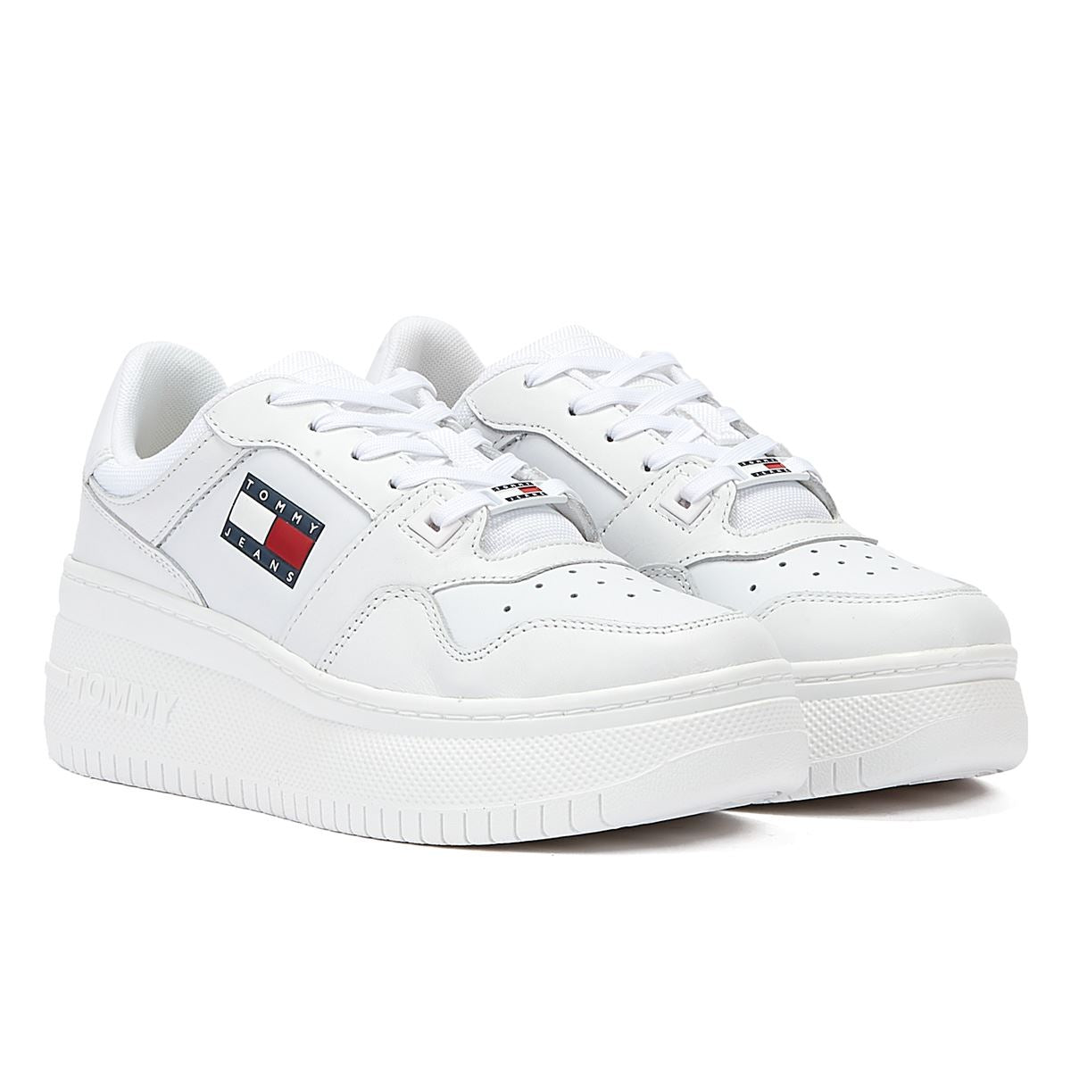 Tommy Hilfiger Tommy Jeans Basketball Plateforme Femmes Blanc Trainer
