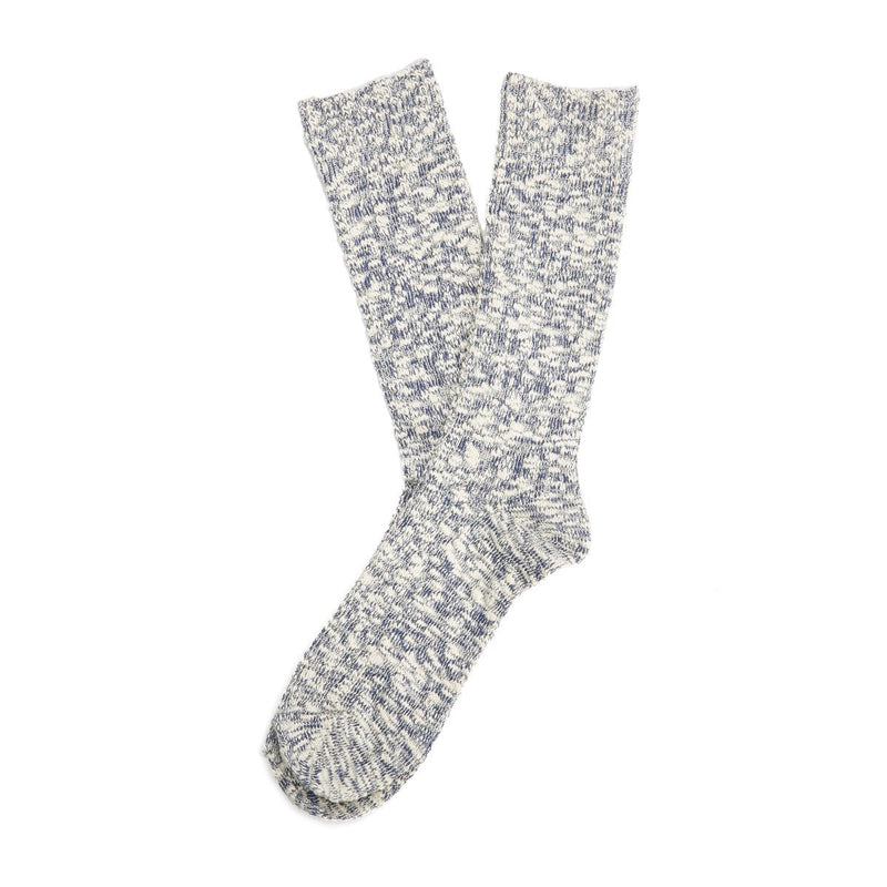 Anonymous Ism Lightweight Slub Crew Chaussettes En Coton Pour Hommes, Hautes Jusqu'Au Mollet