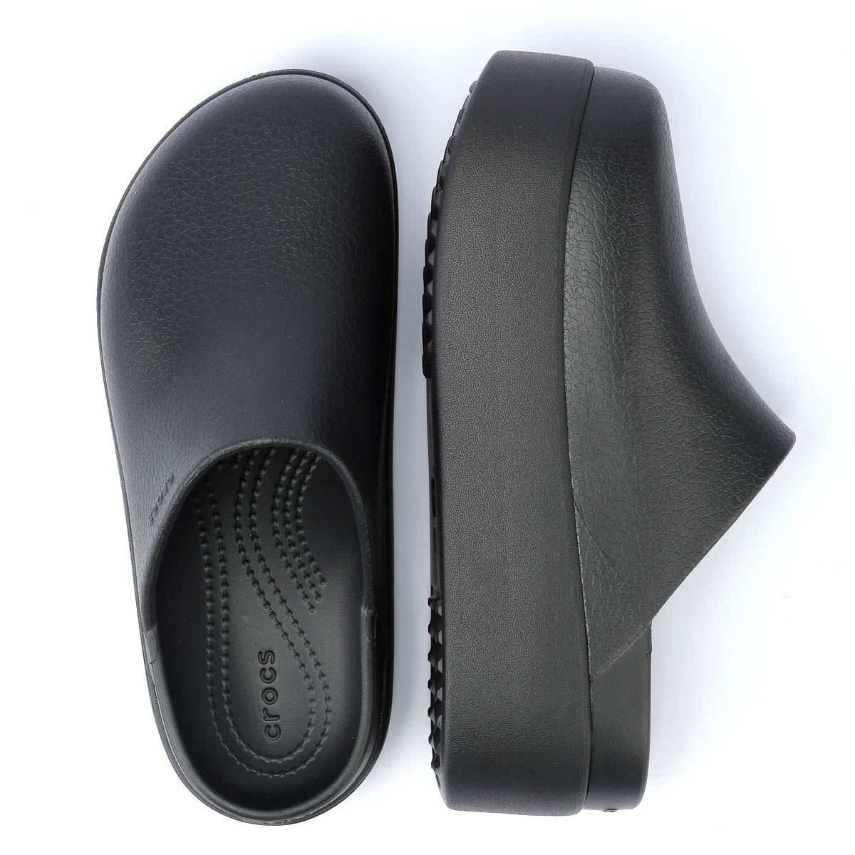 Crocs Dylan Platform Sabots Noirs Pour Femmes