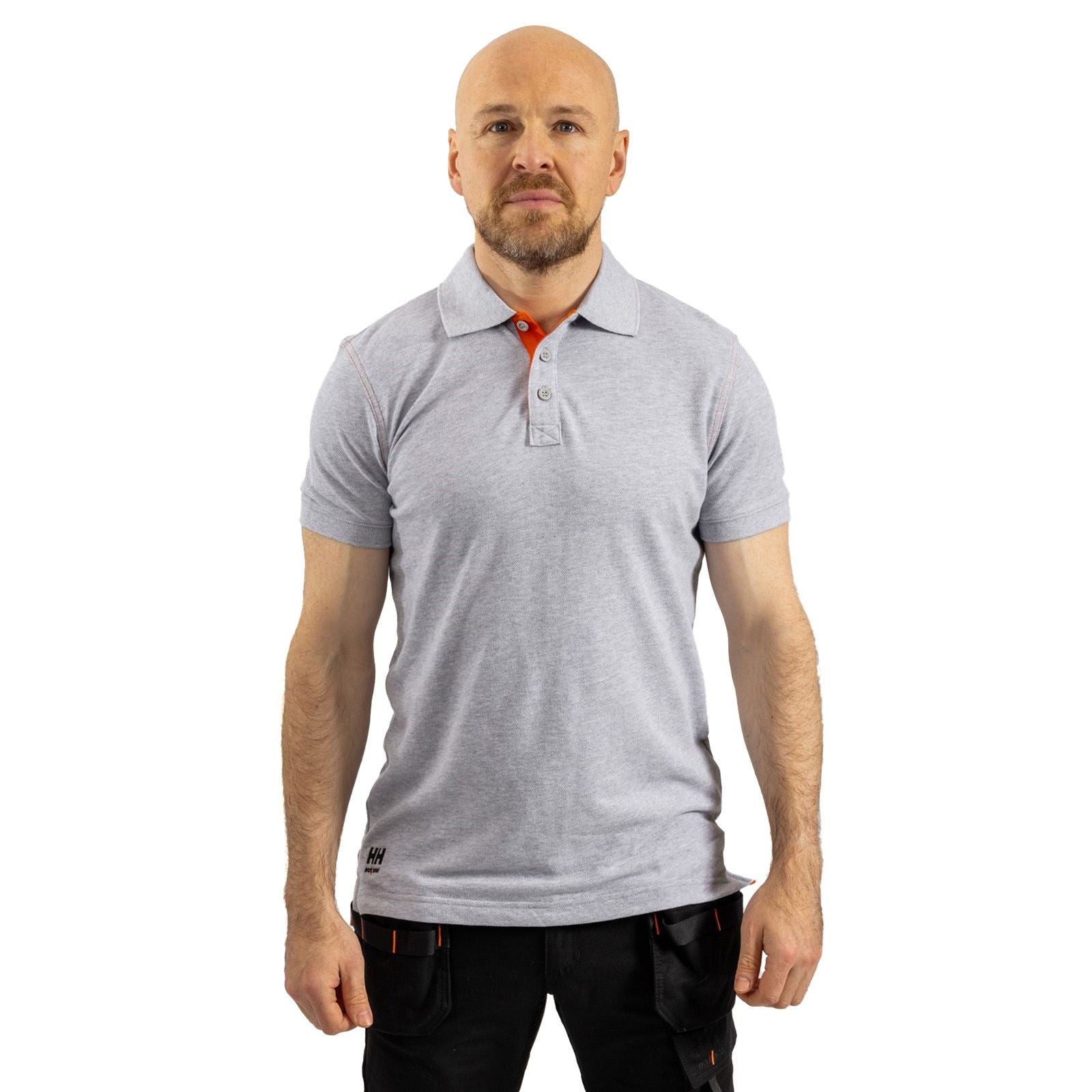 Helly Hansen Workwear Oxford Polo En Coton Pour Hommes Gris