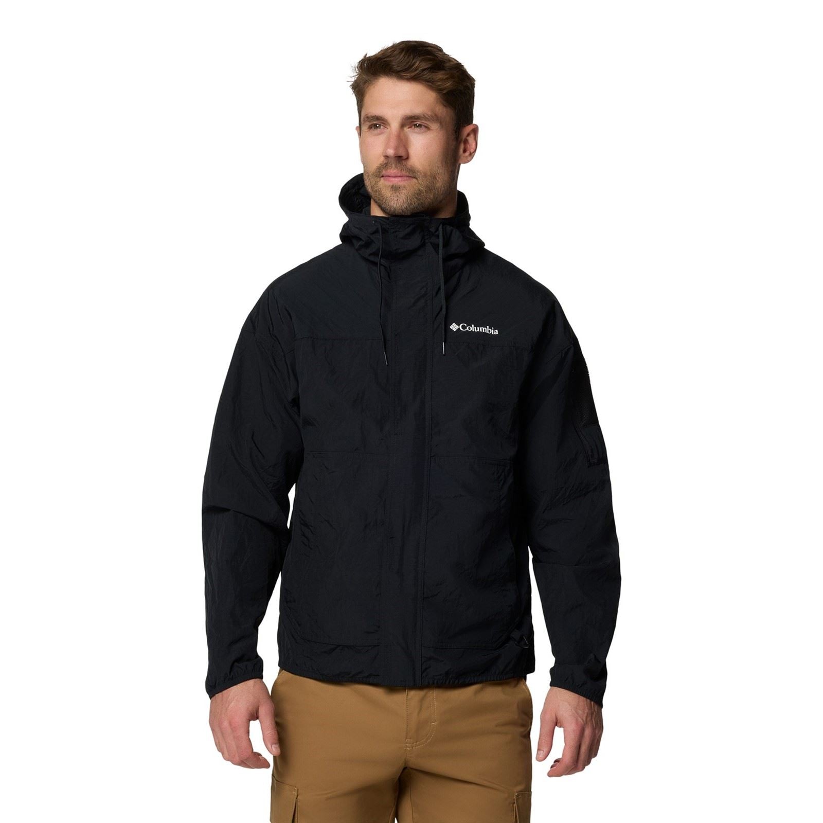 Columbia Challenger II Vestes Coupe-Vent Noires Pour Hommes