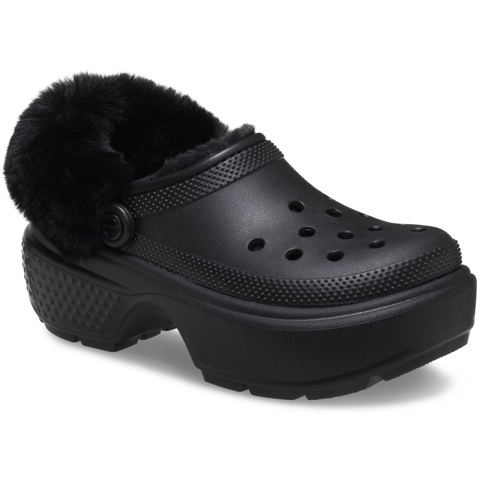 Crocs Stomp Lined Les sabots noirs pour femmes Eva.