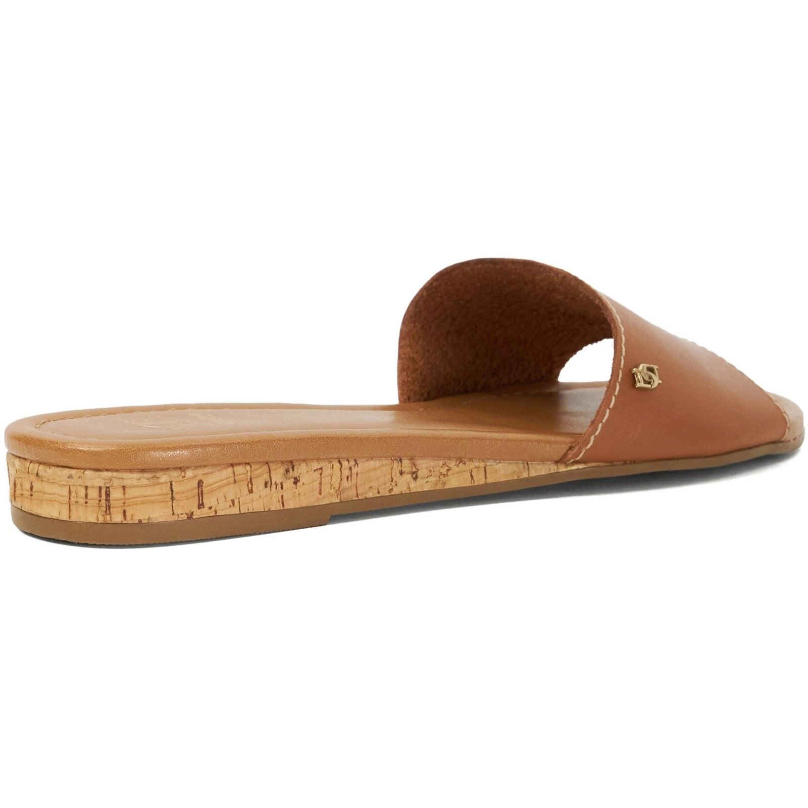 Dune Lino Sandales En Cuir Pour Femme Couleur Tan