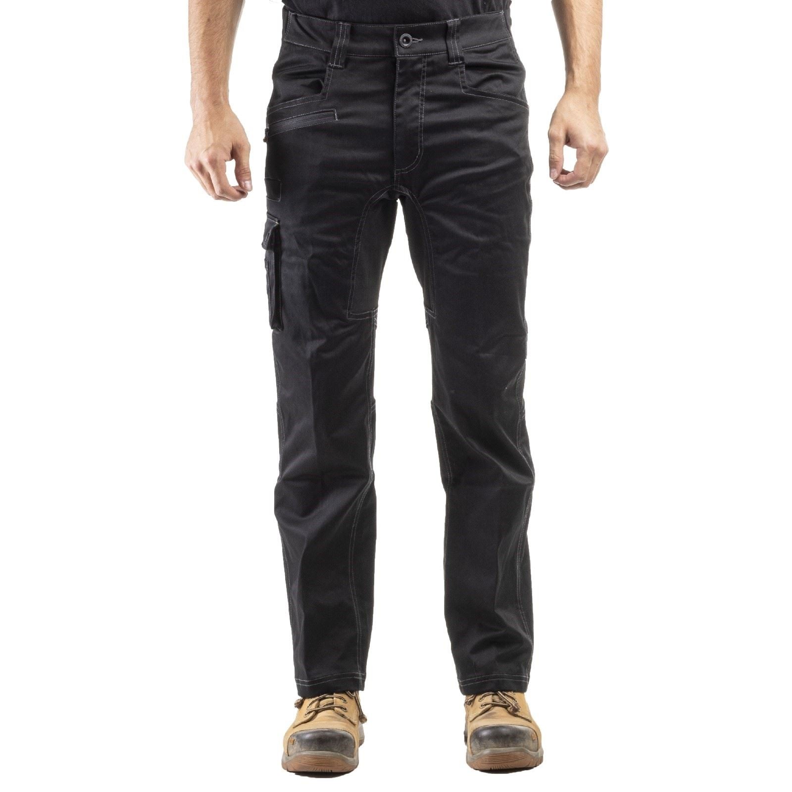 Caterpillar Operator FX Pantalons Noirs En Coton Pour Hommes - Extérieur